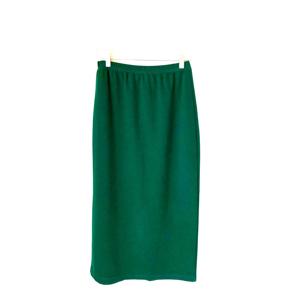 Vintage Chaus Sport Women’s M, Midi, Pull On, Stretch Knit, Emerald Green Skirt